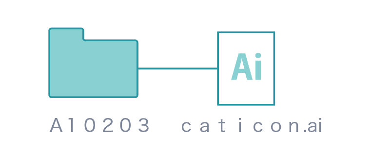 フォルダ名とファイル名の全角表記例